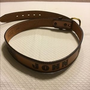 “John” full grain cowhide leather belt